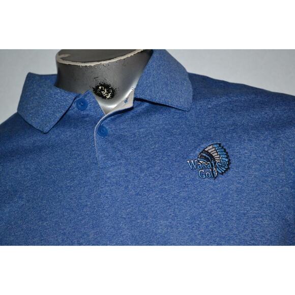 29569 Nike Golf Polo Shirt Blue Polyester Size XL Tour Performance Mens - Picture 4 of 8